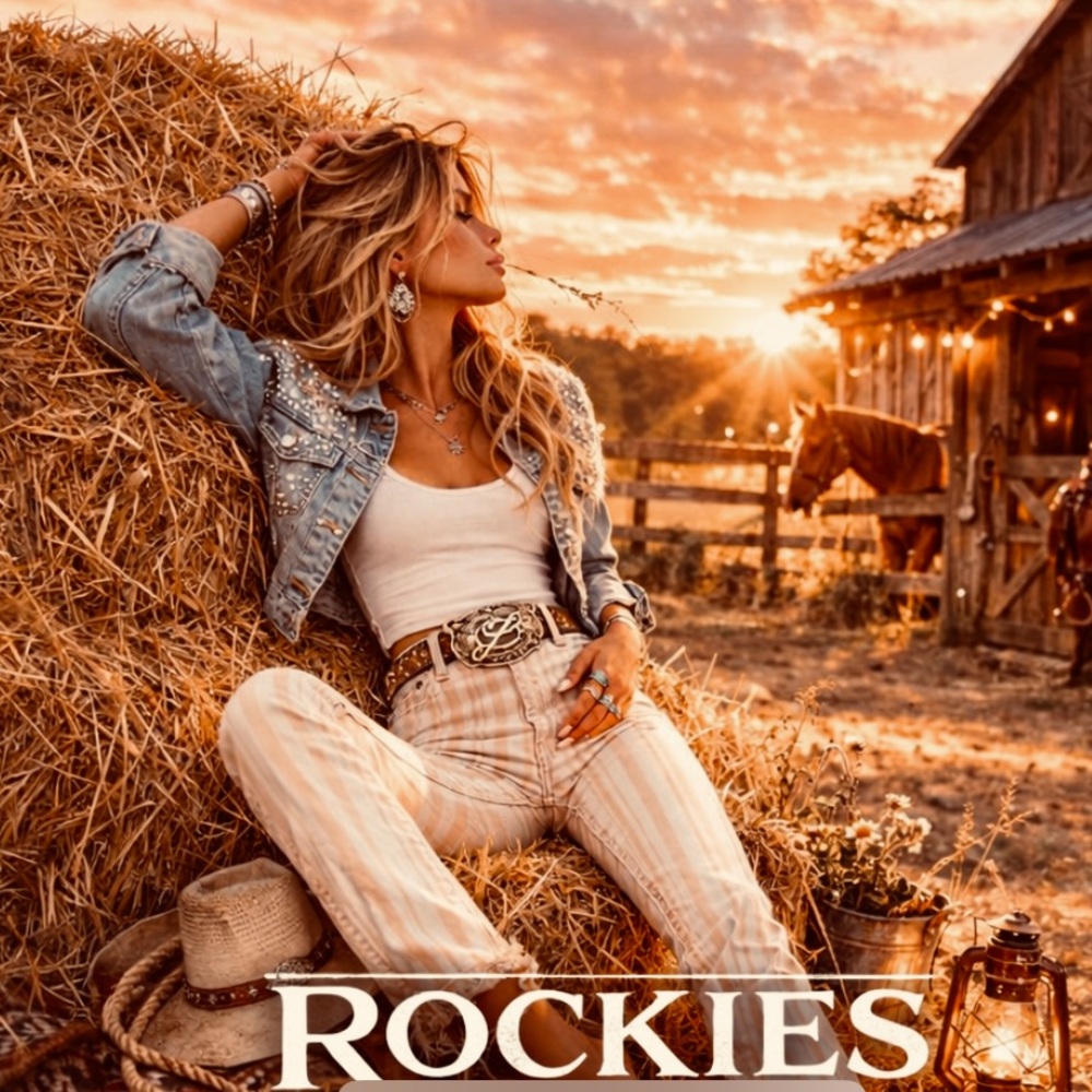 (SOLD) 90s Rockies,Western Striped Denim Jeans Peach/Cream CRodeo, SIZE 26 - Picture 8 of 11